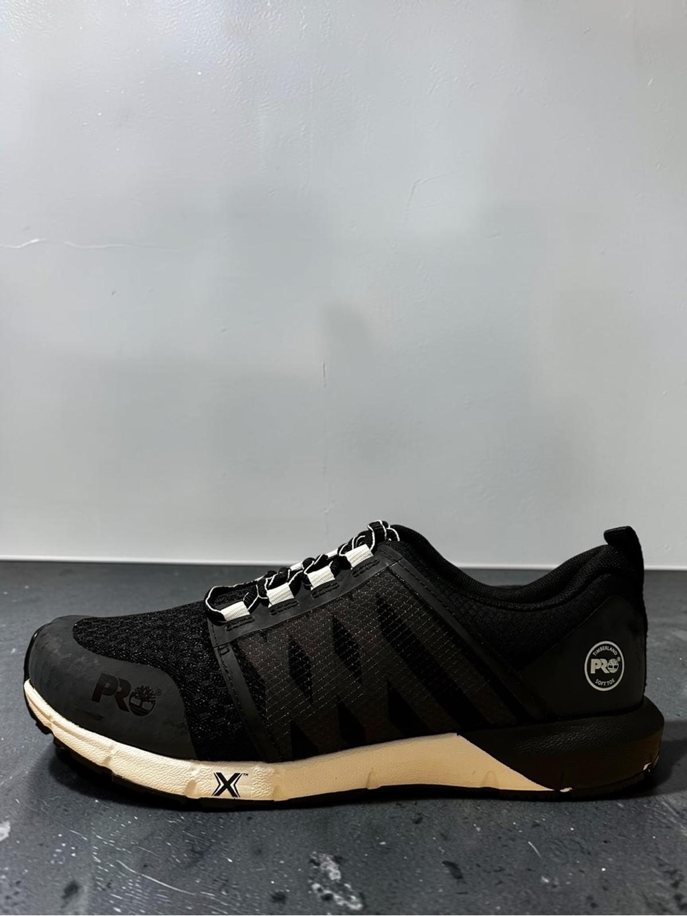 Timberland PRO Radius soft toe Black Athletic Slip-On Lace-Detail Shoe